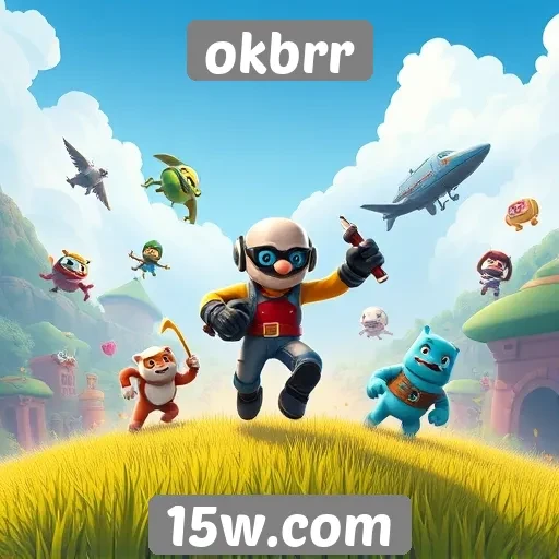 Variedade de jogos disponíveis na plataforma okbrr